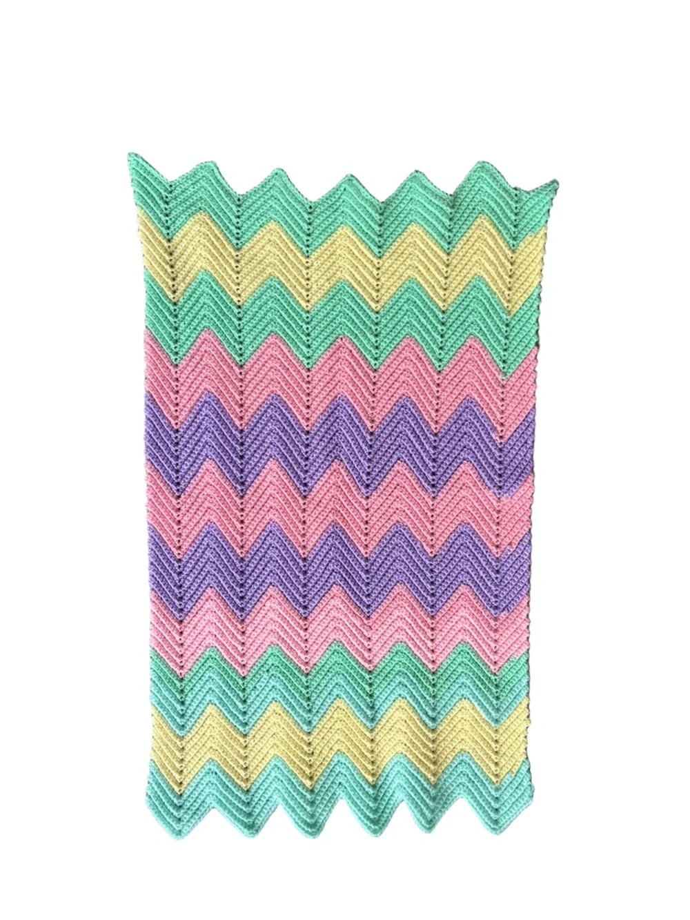 Vintage Handmade Crochet Baby Blanket